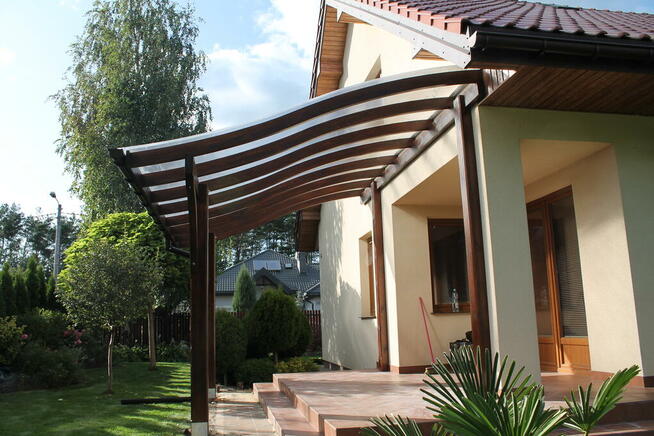 Konstrukcja wiaty 400cm x 350cm taras altana poliwęglan