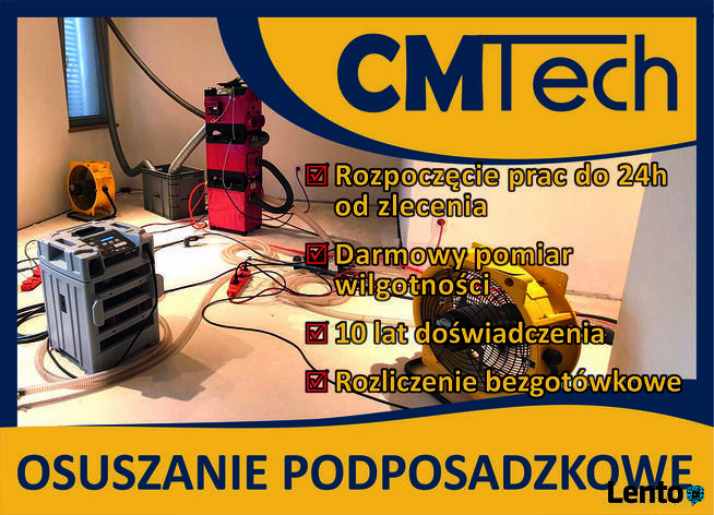 Wypożyczalnia osuszaczy GDYNIA osuszacz powietrza wynajem