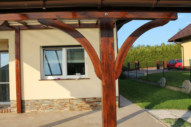 Konstrukcja wiaty 610cm x 350cm altana taras poliwęglan
