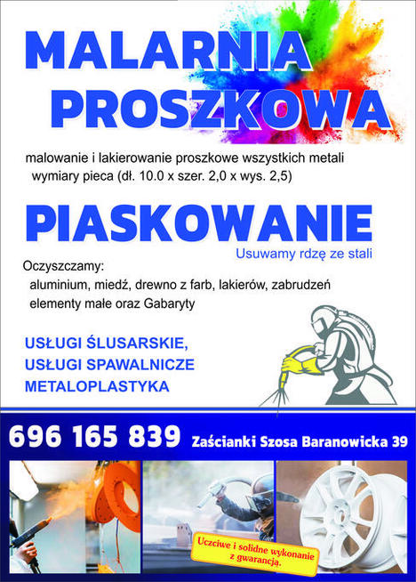 Malowanie proszkowe|Piaskowanie| Renowacja felg
