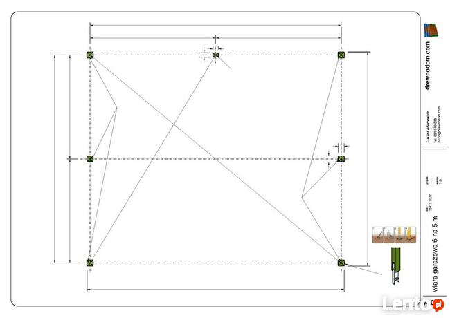 projekt - wiata 6 na 5 m