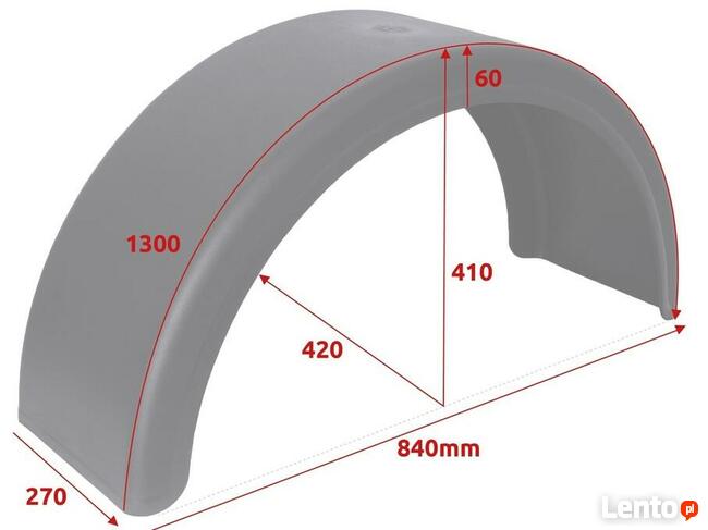 Błotnik nadkole Crafter LT Ducato Boxer Jumper Master Movano