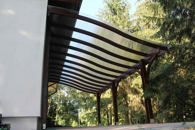 Konstrukcja wiaty 680cm x 350cm taras poliwęglan zadaszenie