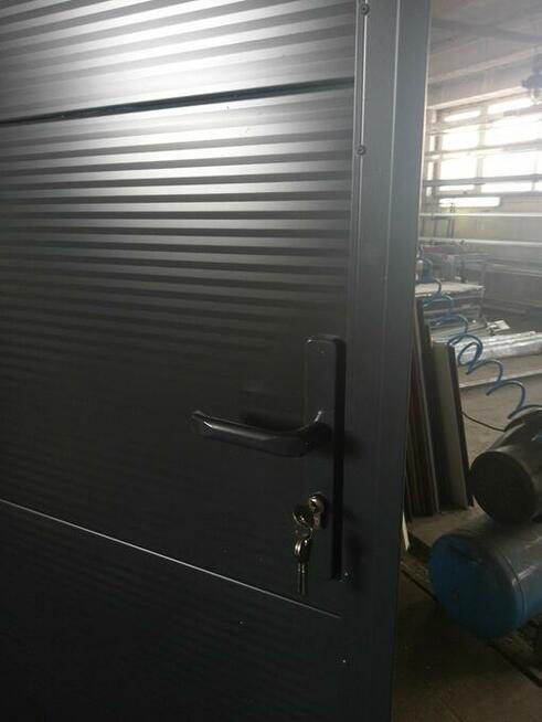 Drzwi techniczne stalowo-aluminiowe robione na wymiar
