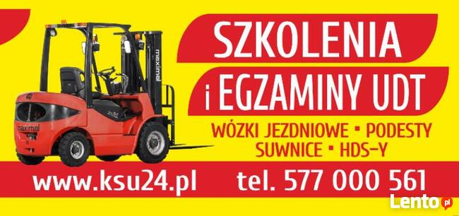 Kurs wózki widłowe