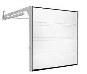 Brama segmentowa automatyczna w kolorze RAL 7016 Antracyt,