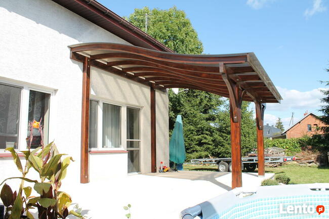 Konstrukcja wiaty 400cm x 450cm altana taras poliwęglan