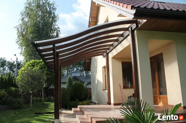 Konstrukcja wiaty 680cm x 410cm poliwęglan altana zadaszenie