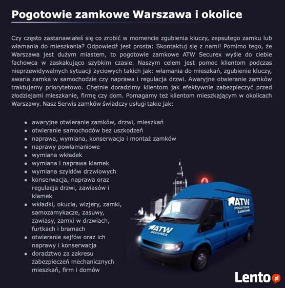 Pomoc ślusarska. Pogotowie Zamkowe. Mobilny Serwis drzwi