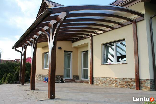 Konstrukcja wiaty 610cm x 500cm poliwęglan altanka pergola