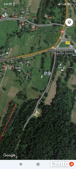 Piękna działka w pobliżu Arłamowa.