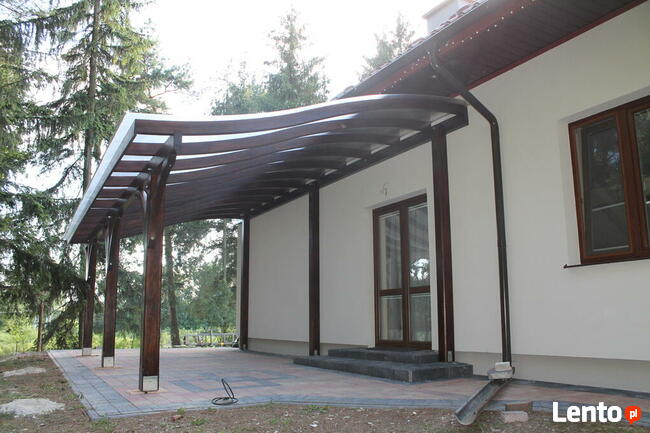 Konstrukcja wiaty 610cm x 500cm poliwęglan altanka pergola