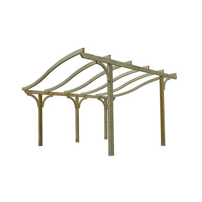 Konstrukcja wiaty 680cm x 500cm zadaszenie poliwęglan taras