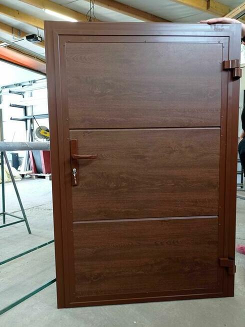 Drzwi techniczne stalowo-aluminiowe robione na wymiar