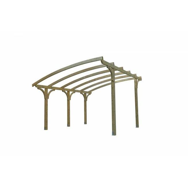 Konstrukcja wiaty 680cm x 500cm zadaszenie poliwęglan taras