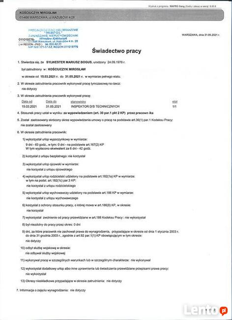 Szukam pracy biurowej