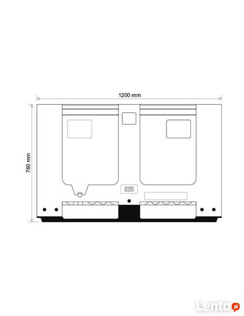 Skrzyniopalety, pojemniki plastikowe - nowe,