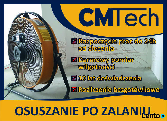 WYNAJEM osuszaczy / osuszacz powietrza / osuszanie budynków