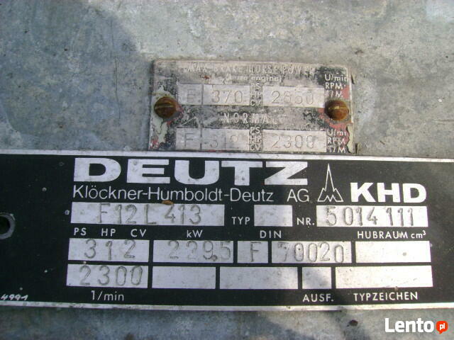 Używane silniki Deutz F12L 413