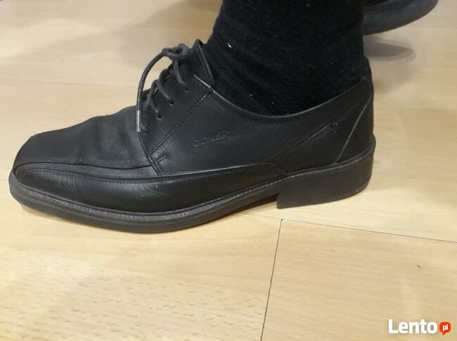 Buty męskie skórzane roz. 40 czarne