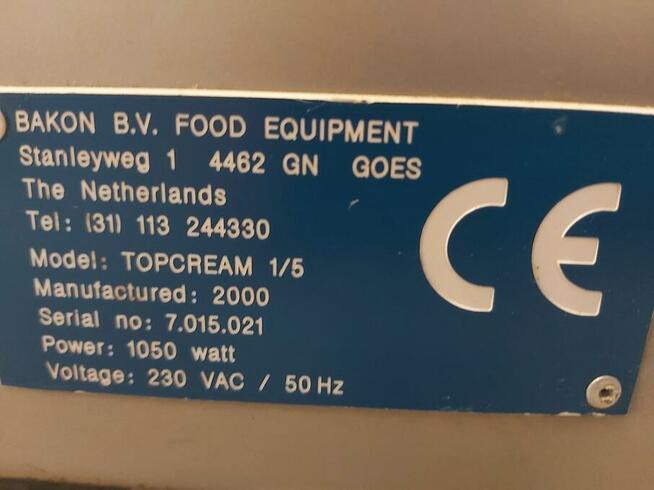 Ubijaczka do śmietany BAKON ,za 5900zł-cukiernia