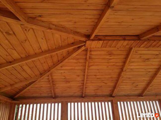 Drewniana altana ogrodowa na zamówienie 5 m x 4 m