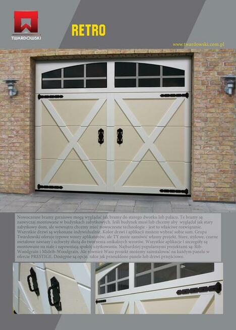 Brama segmentowa RETRO -ponadczasowa elegancja