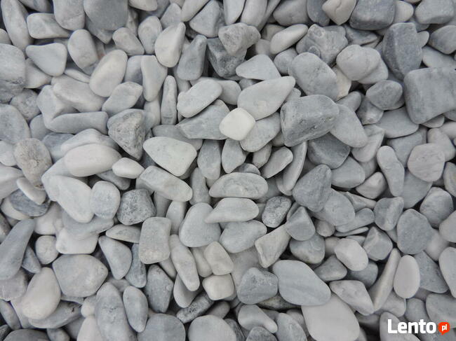 Kamień ozdobny szary otoczak Ice Blue grys białoszary lodowy