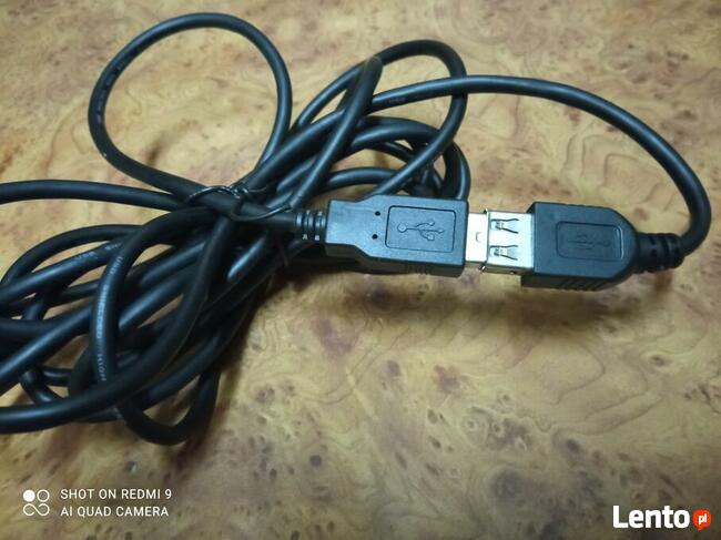 Długi kabel USB z wejściem damskim 2,80