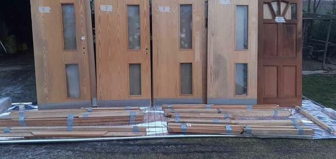 Drzwi nowe, używane, okucia, futryny, dodatki.