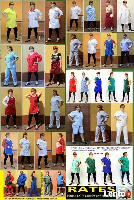 Odzież Medyczna dla Szczecina Szyta w Firmie RATES