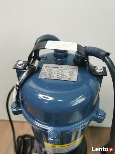 New Pompy do szamba / brudnej wody z pływakiem 5508 Champion