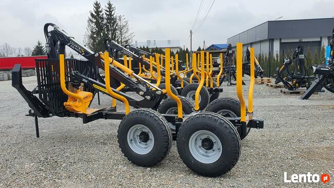 Przyczepa Leśna do URSUS 330 Country 5t Żuraw Dźwig 4,3m TUZ