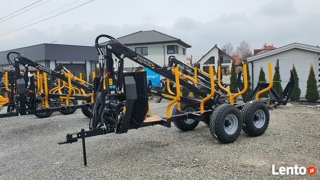 Przyczepa Leśna do URSUS 330 Country 5t Żuraw Dźwig 4,3m TUZ