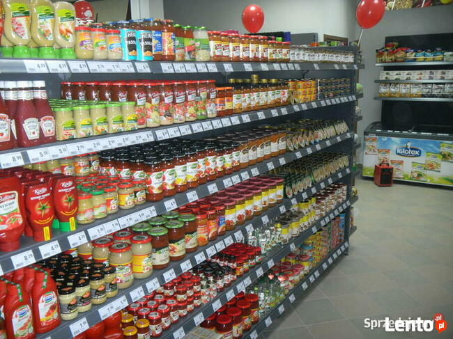 Regał środkowy przyścienny sklepowy metalowy grafit antracyt