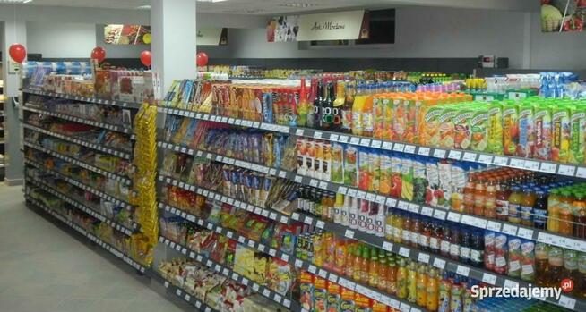 Regał środkowy przyścienny sklepowy metalowy grafit antracyt