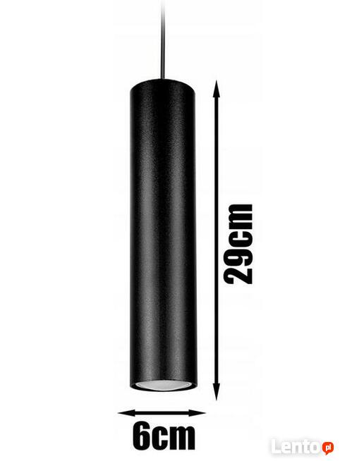 LAMPA WISZĄCA SUFITOWA ŻYRANDOL TUBA na belce poczwórna