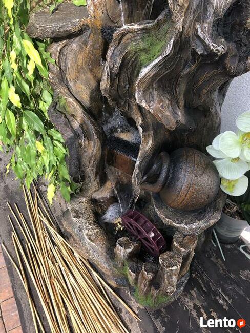 FONTANNA OGRODOWA LEŚNY ZDRÓJ wysokość 110 cm - oświetlen