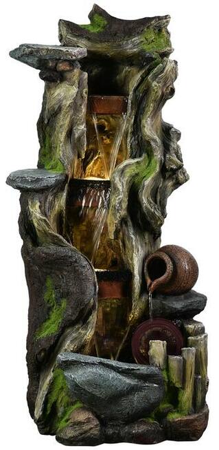 FONTANNA OGRODOWA LEŚNY ZDRÓJ wysokość 110 cm - oświetlen