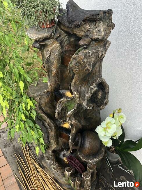 FONTANNA OGRODOWA LEŚNY ZDRÓJ wysokość 110 cm - oświetlen