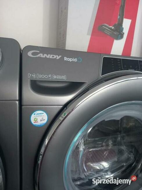 Nowa pralka Candy RapidO Slim RO4 1276DWMCRE-S 7kg 1200 obr/
