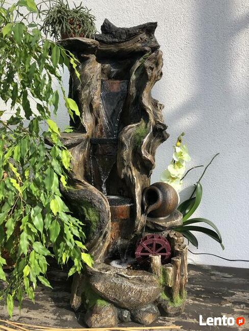 FONTANNA OGRODOWA LEŚNY ZDRÓJ wysokość 110 cm - oświetlen