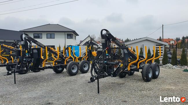 Przyczepa Leśna do URSUS 330 Country 5t Żuraw Dźwig 4,3m TUZ