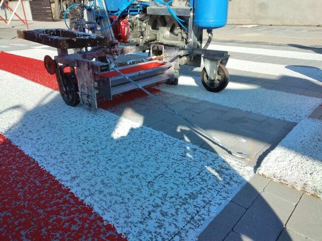 Oznakowanie Poziome grubowarstwowe, malowanie linii pasów