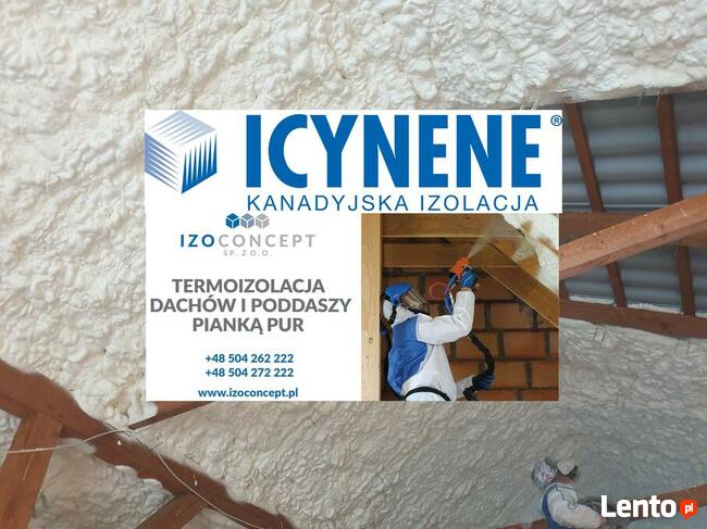 izolacje pianą pur icynene, ocieplanie, ocieplenie pianka