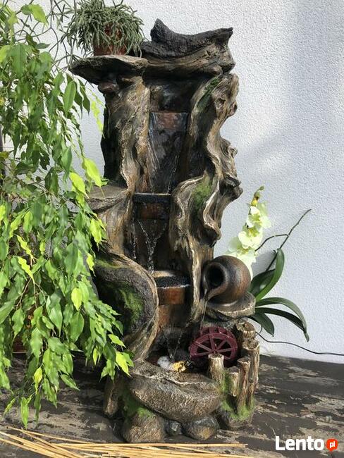FONTANNA OGRODOWA LEŚNY ZDRÓJ wysokość 110 cm - oświetlen