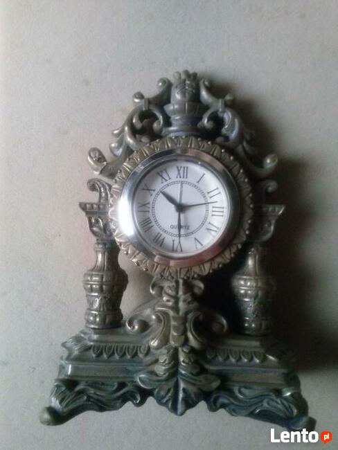 Zegar kominkowy kwarcowy z budzikiem, 190 zł.