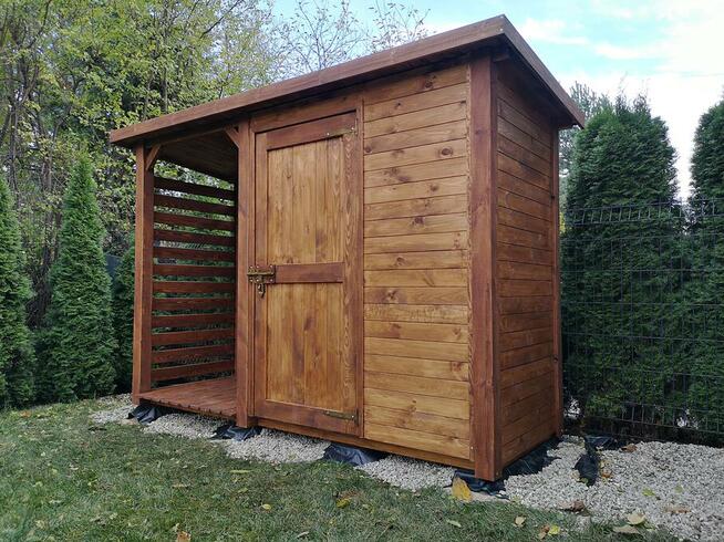 Drewutnia 1x1,1m + domek narzędziowy 1,5x1,1m