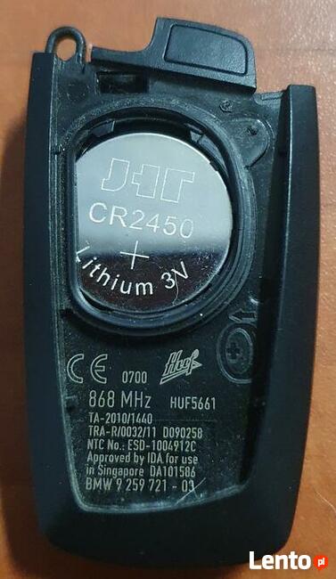 Odblokowywanie, czyszczenie kluczyka kluczyków BMW