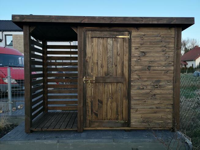 Drewutnia 1x1,1m + domek narzędziowy 1,5x1,1m